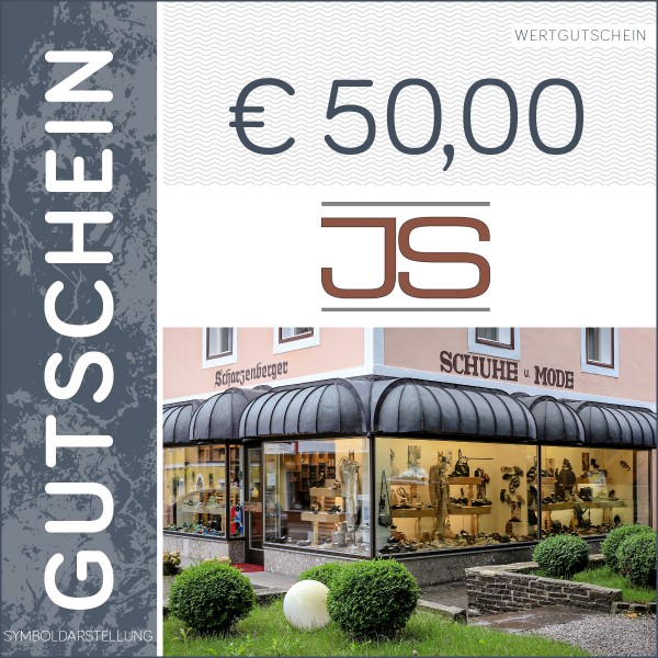 50 Euro Gutschein - Schuhhaus Scharzenberger