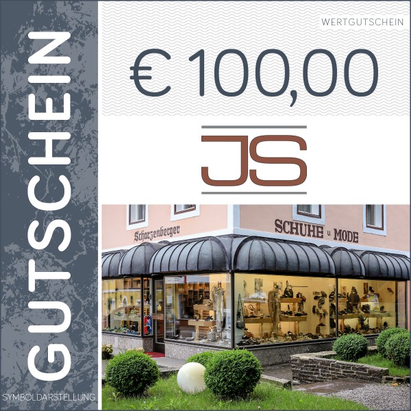 100 Euro Gutschein - Schuhhaus Scharzenberger